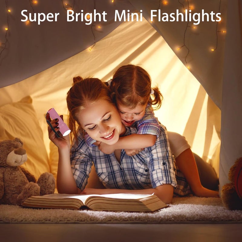 Hilngav 50 Pack 9-LED Mini Flashlight Bulk, Small Multicolor Flashlights with Lanyard, Batteries Included, for Hurricane Supplies, Christmas Gifts Stocking Stuffer - Image 2